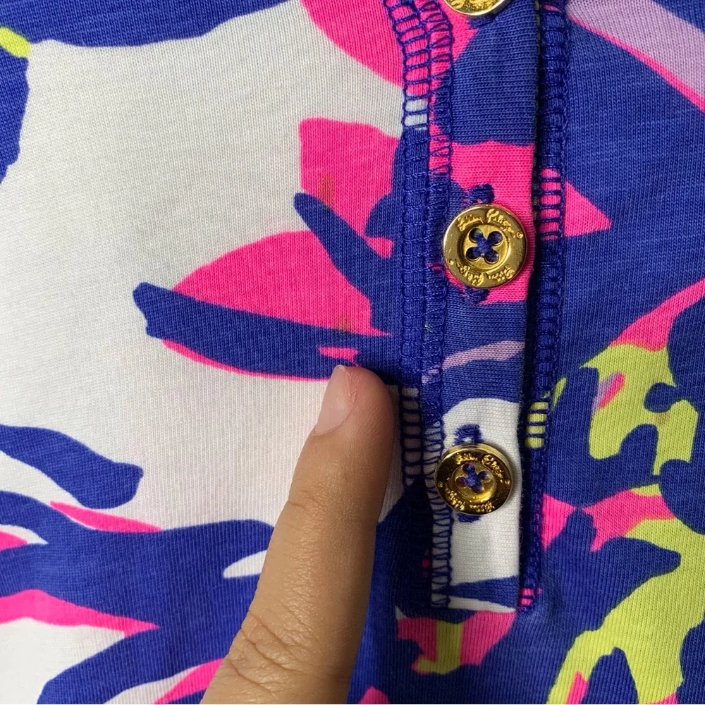 Lilly Pulitzer #81319 Women's Tropical Pink Catwalkin Palmetto Dress Size Small - Picture 10 of 15
